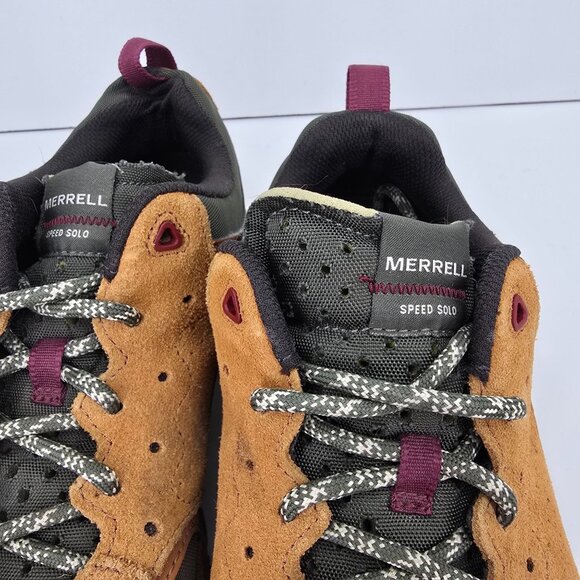 Merrell Speed Solo FloatPro Mustard Green Waterproof Hiking Shoes MEn Size 11.5 - Picture 2 of 8